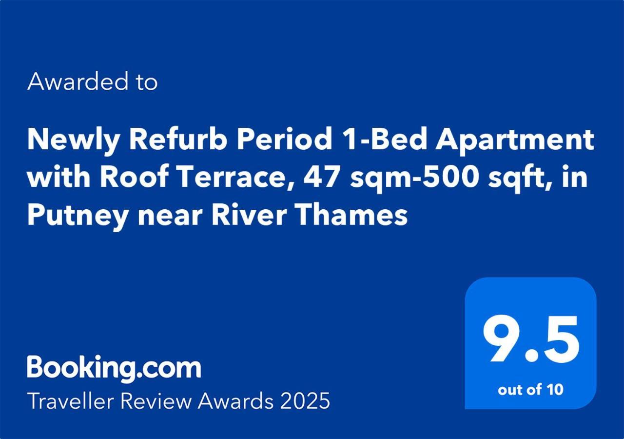 Appartamento Newly Refurb Period 1-bed With Roof Terrace, 47 Sqm-500 Sqft, In Putney Near River Thames *